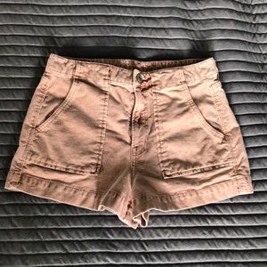 American eagle blush super stretch corduroy shorts size 4